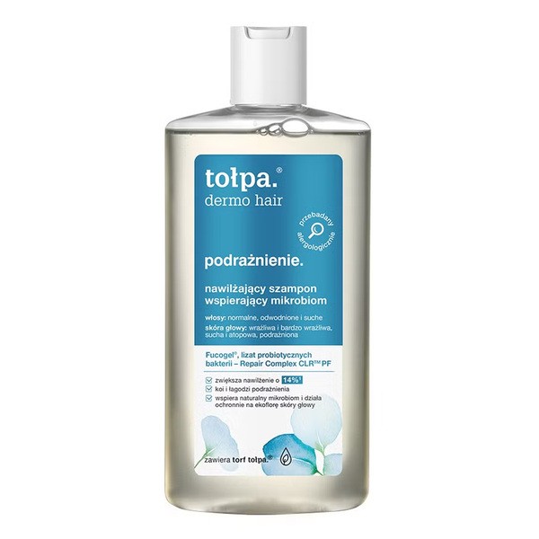 Tołpa dermo hair, nawilżający szampon wspierający mikrobiom, 250 ml