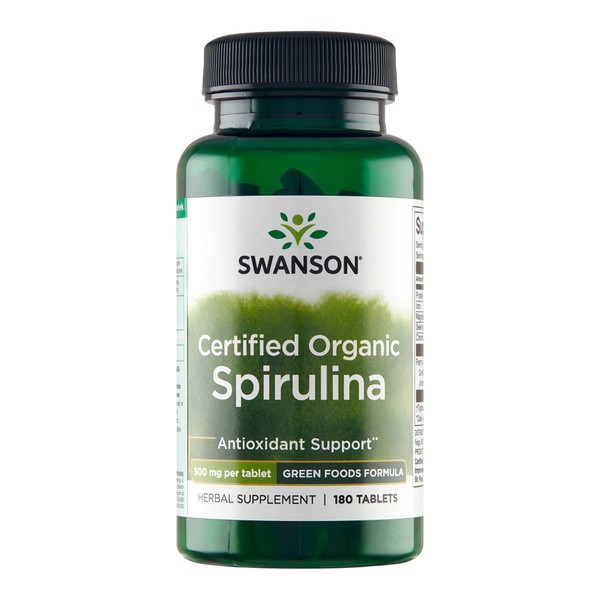 Certified Organic Spirulina, tabletki, 180 szt.