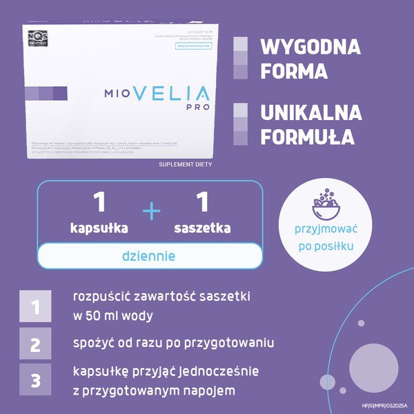 Miovelia PRO, kapsułki, 30 szt. + saszetki, 30 szt.