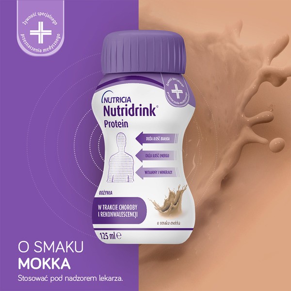 Nutridrink Protein, płyn o smaku mokka, 4 x 125 ml