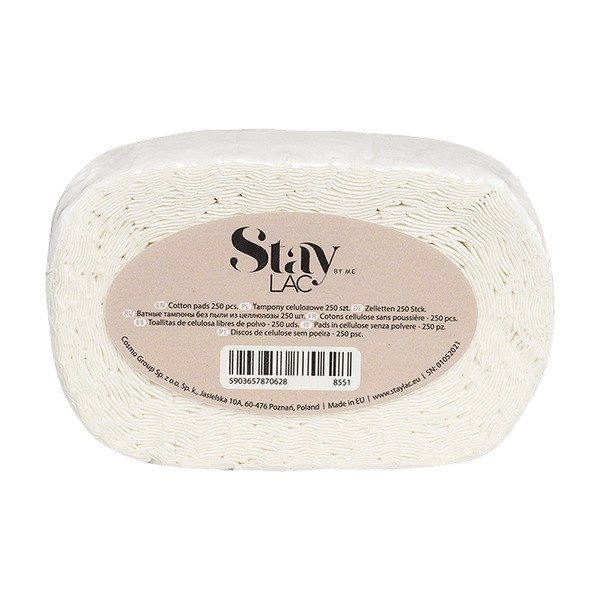 Staylac, waciki bezpyłowe z waty celulozowej, 250 szt.