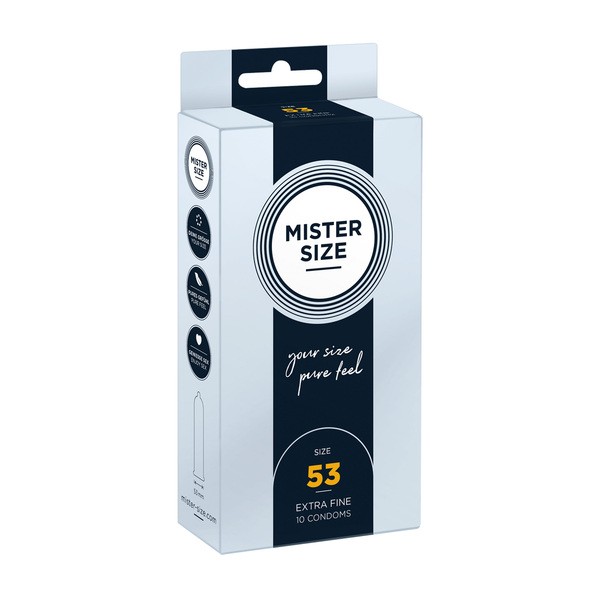 Mister Size, prezerwatywy, 53 mm, 10 szt.