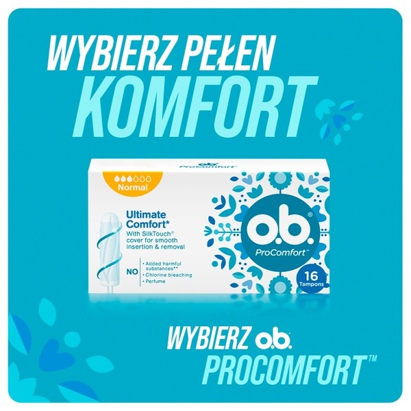 O.B. ProComfort Normal, tampony, 64 szt.