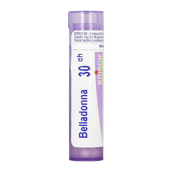 Boiron Belladonna, 30 CH, granulki, 4 g