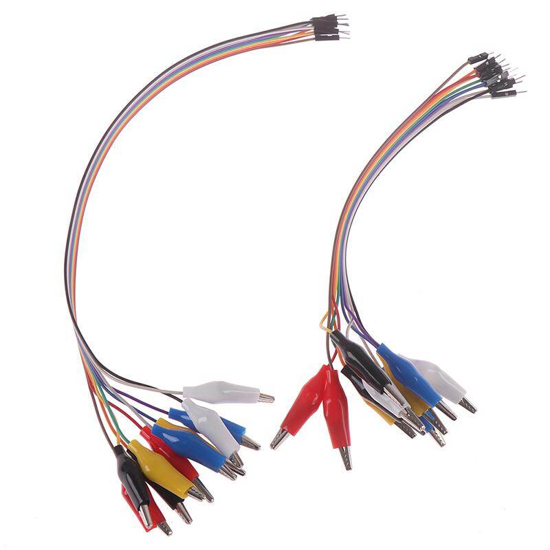 Câble de connexion à double pince crocodile 10 broches, 20/30 cm, pour bricolage.