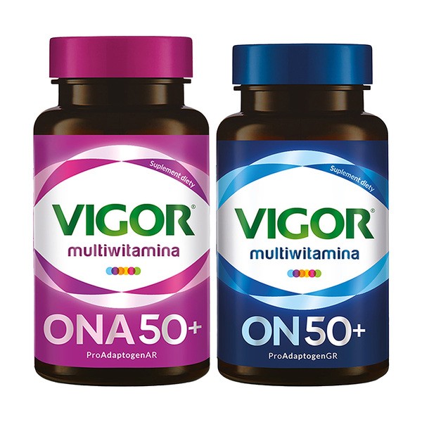 Zestaw Vigor 50+ Ona + On, multiwitaminy, 60 sztuk