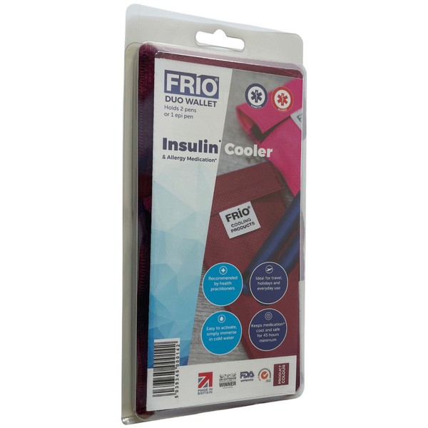 Frio, podwójne etui na 2 peny lub 1 EpiPEN, bordowe, 1 szt.