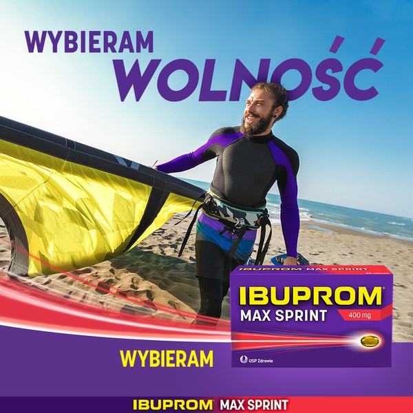 Ibuprom Max Sprint, 400 mg, kapsułki miękkie, 20 szt.