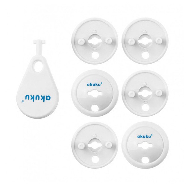 Akuku, zabezpieczenie do gniazd elektrycznych, 6 szt.