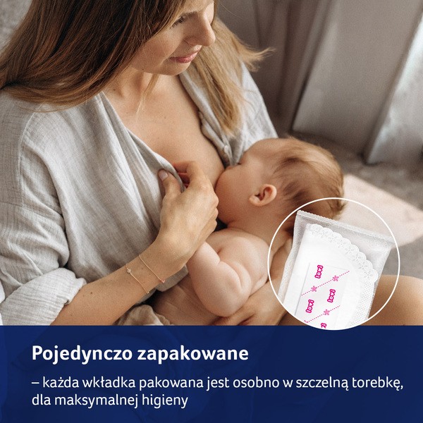 Canpol Lovi, Wkładki laktacyjne antybakteryjne Discreet Elegance, białe, 60 szt.