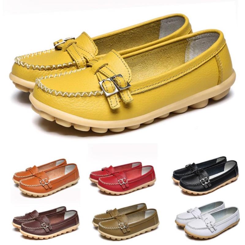 comfort shoes for women Spring And Autumn Embossed Women's Casual Shoes Flat Bottomed Beanshoes schoenen dames