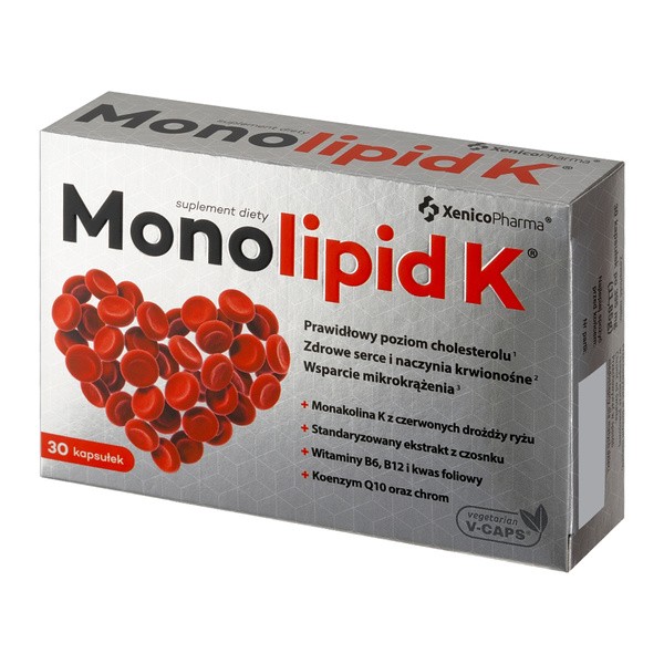 Monolipid K, kapsułki wegańskie, 30 szt.
