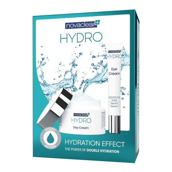 Zestaw Novaclear Hydro, krem-żel na dzień, 50 ml + krem pod oczy, 15 ml