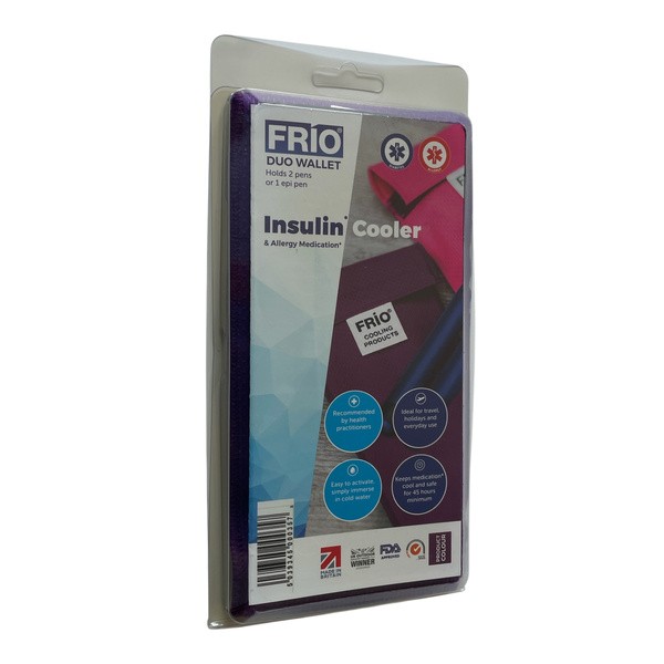 Frio, podwójne etui na 2 peny lub 1 EpiPEN, fioletowe, 1 szt.