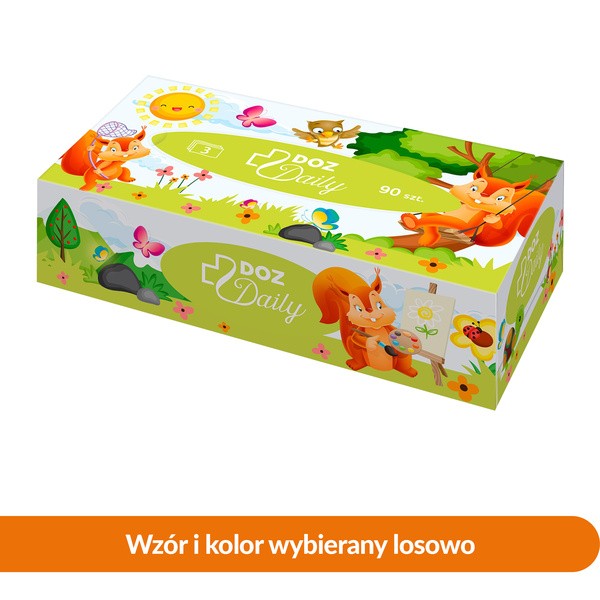 Zestaw 2x DOZ Daily, chusteczki higieniczne, karton, 90 szt.