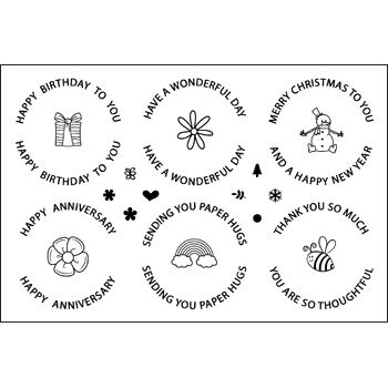 circles4postmarks Clear Stamp Set