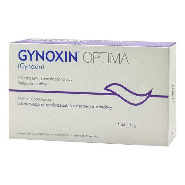 Gynoxin Optima, 20mg/g, krem dopochwowy, (import równoległy, InPharm), 35g