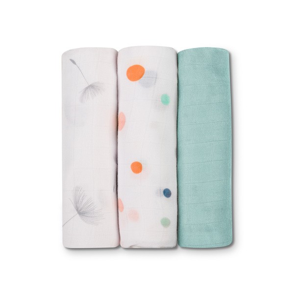 Lionelo, Bambusowe pieluszki dla dziecka, dot, 3 szt.