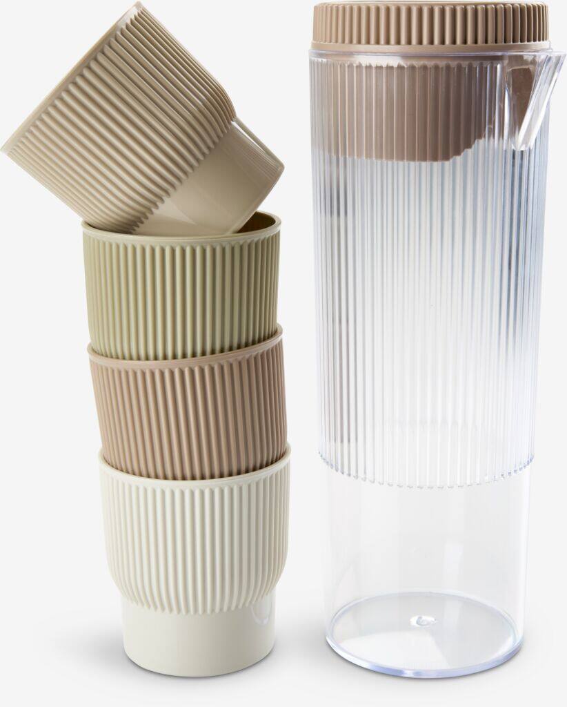 TJIM 1,1L kande med 4 glas