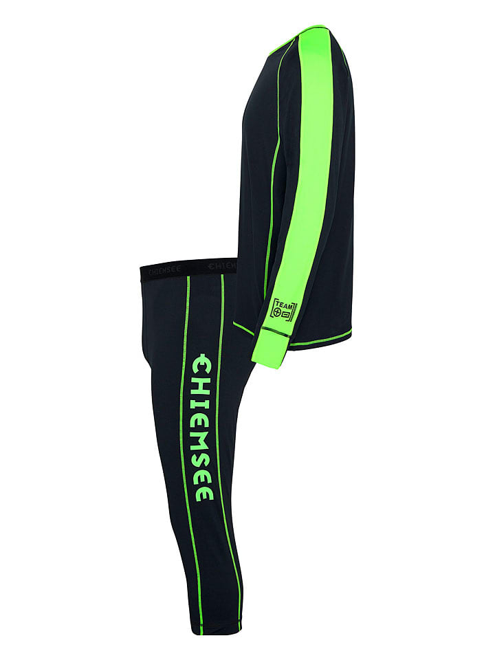 Chiemsee 2tlg. Sportwäsche-Set in Schwarz/ Grün günstig kaufen