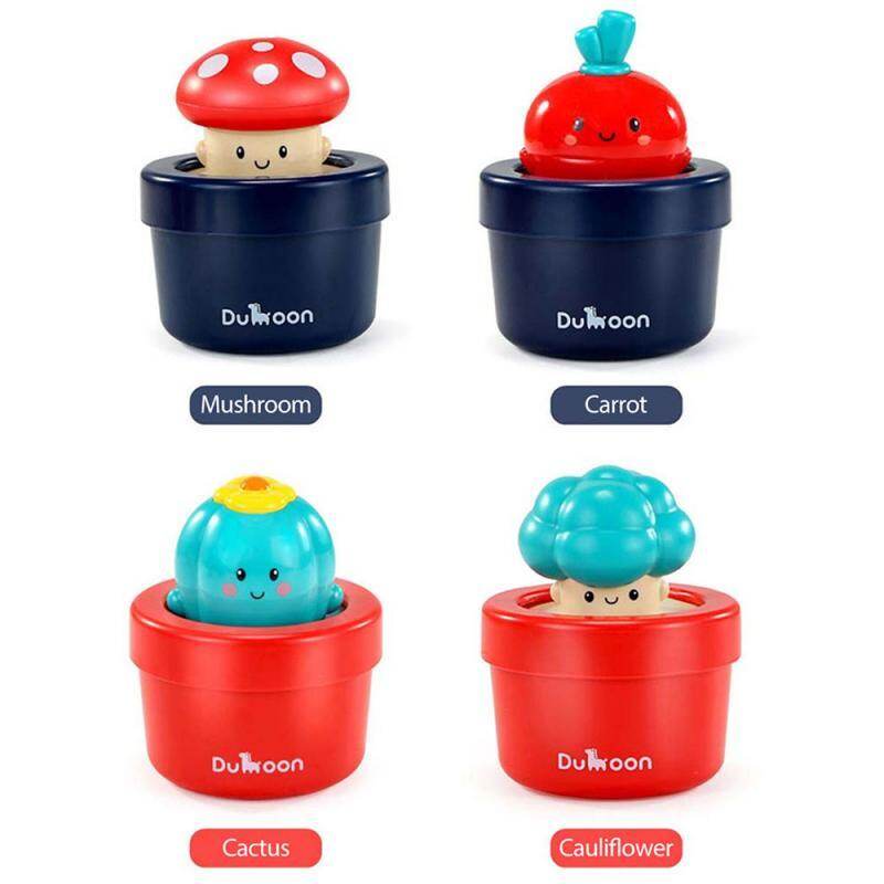 Giocattoli da bagno, gioco d'acqua per bambini, vaso di fiori a forma di fungo, spruzzatore, giocattolo spray per piante simulate per bambini, giocattoli per il bagno e la piscina
