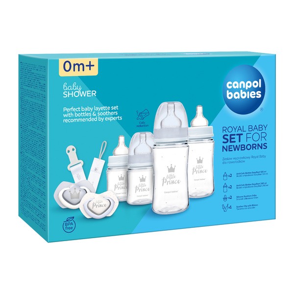 Canpol Babies, zestaw Royal Baby Boy, wyprawka dla noworodka, 1 szt.