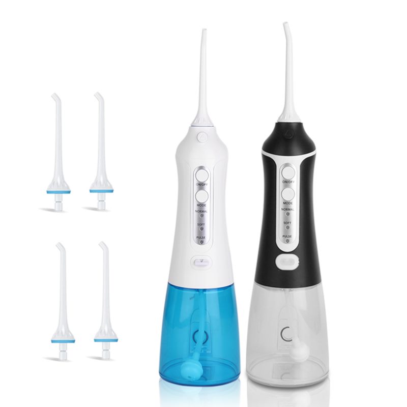 Przenośny irygator do zębów, elektryczny irygator do jamy ustnej, ładowany przez USB, 300 ml, wodoodporny irygator do zębów