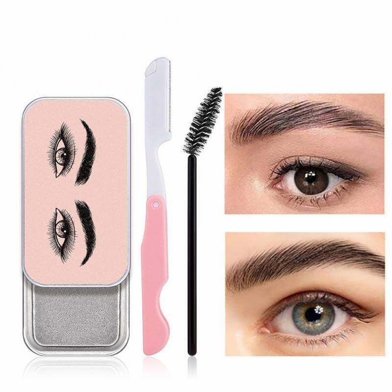 Gel para Sobrancelhas, Cera Modeladora, Sabonete para Sobrancelhas, À Prova D'Água, Longa Duração, Efeito 3D, Sobrancelhas Faciais e Delicadas, Maquiagem Fácil de Aplicar TSLM1