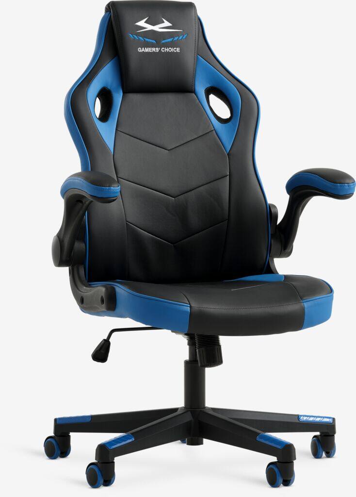 VOJENS Gamingstol VOJENS Sort og Blå Imiteret Læder/Mesh