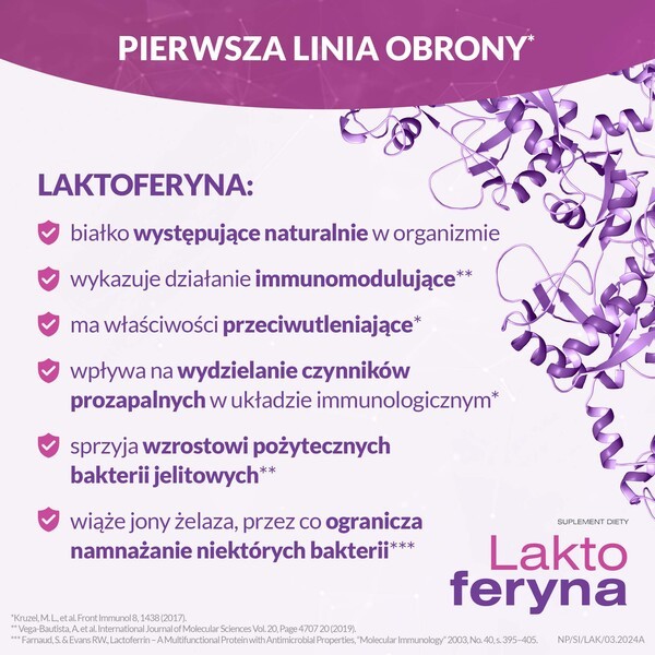 NutroPharma Laktoferyna, kapsułki, 15 szt.
