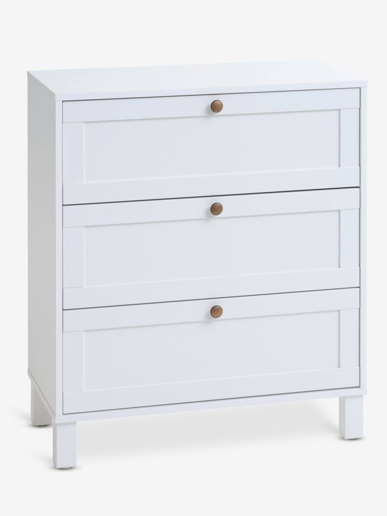 SKALS Kommode SKALS, 3 skuffer, Hvid