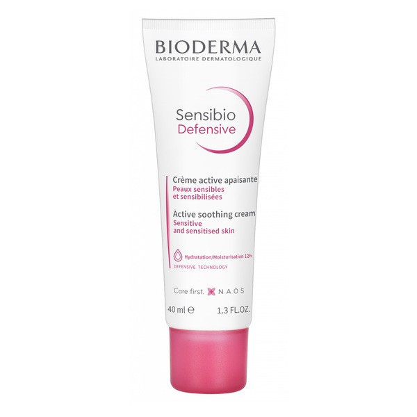 Zestaw Bioderma Sensibio Defensive, łagodzące serum nawilżające, 30 ml + krem do skóry wrażliwej i ultrawrażliwej, 40 ml