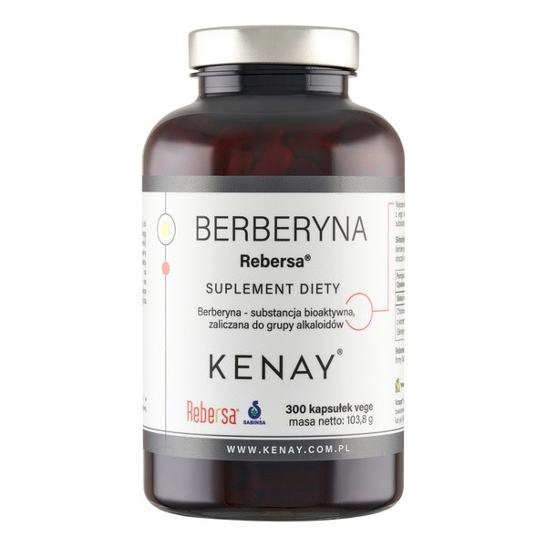 KENAY Berberyna Rebersa, kapsułki, 300 szt.