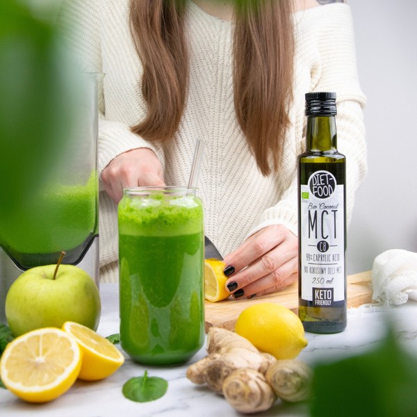 Diet-Food, Bio olej kokosowy MCT C8, 250 ml