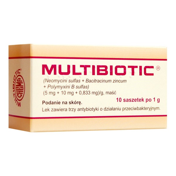 Multibiotic, maść, 1 g, 10 saszetek