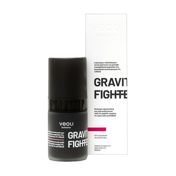 Veoli Botanica Gravity Fighter, napinająco-odmładzające serum pod oczy i na powieki, 15 ml