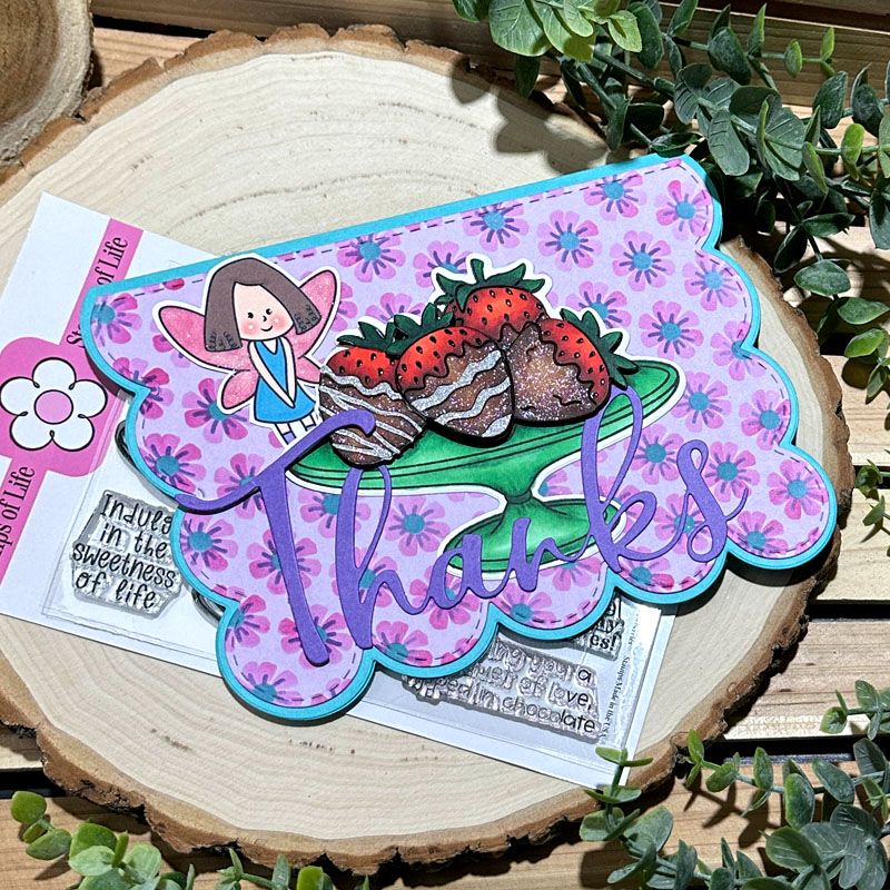 more4chocolatestrawberries Clear Stamp Set