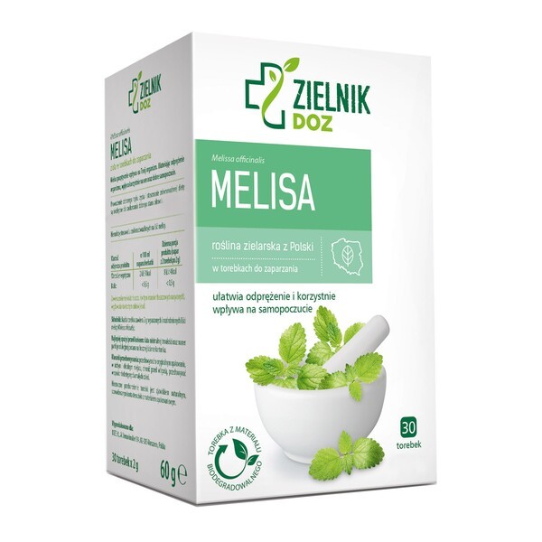 ZIELNIK DOZ Melisa, zioła do zaparzania, 2 g x 30 szt.