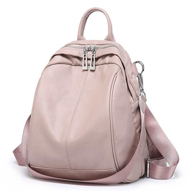 Ryggsekk for kvinner 2021 Mote Liten ryggsekk PU-skinn Reiseryggsekk Skolesekker for tenåringsjenter Mochila-veske XA400H