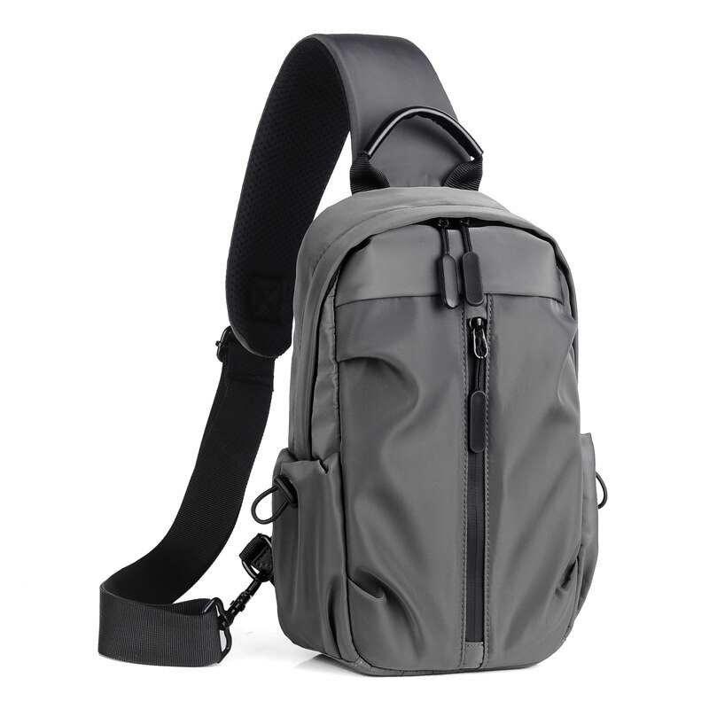 Hot New Men's One Shoulder Backpack Women's Sling Crossbody Bag Men's Backpack Oxford Cloth Schoolbag Slitasjebestandig Reiseveske