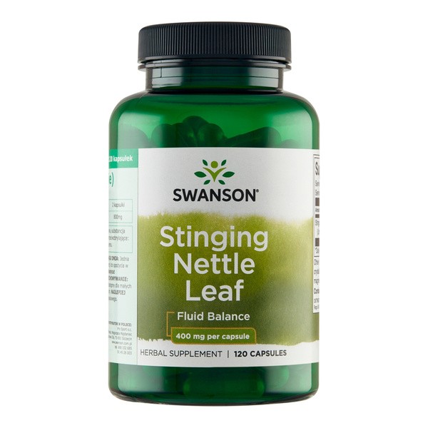 Swanson Stinging Nettle Leaf, kapsułki, 120 szt.