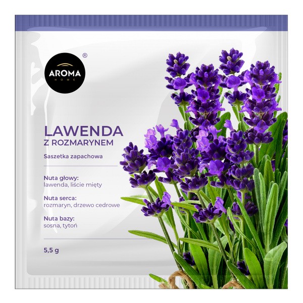 Aroma Home Lawenda z rozmarynem saszetka zapachowa, 5,5 g