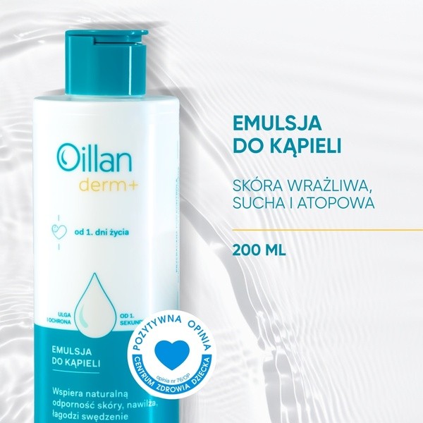 Oillan Derm+, emulsja do kąpieli, 200 ml