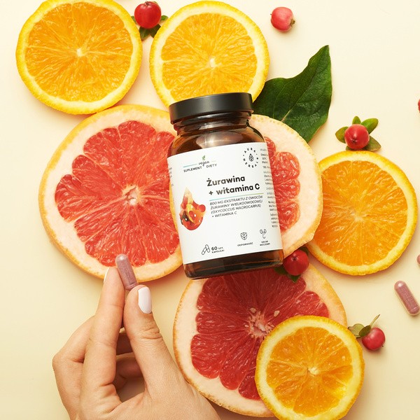 Aura Herbals Żurawina + Witamina C, kapsułki, 60 szt.