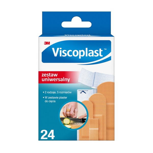 Viscoplast Zestaw Uniwersalny, komplet plastrów, 24 szt.