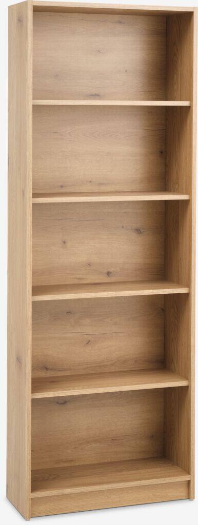 HORSENS HORSENS biblioteksreol, 5 hylder, bred, varm egetræsfarve