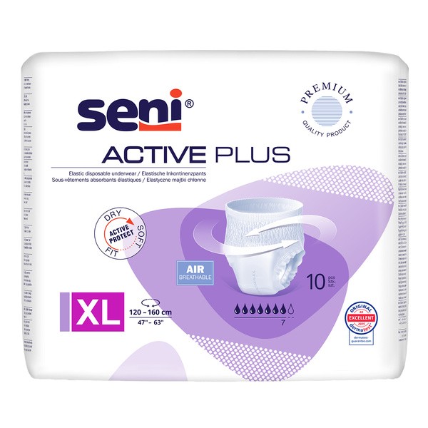 Seni Active Plus, majtki chłonne, rozmiar XL, 10 szt.