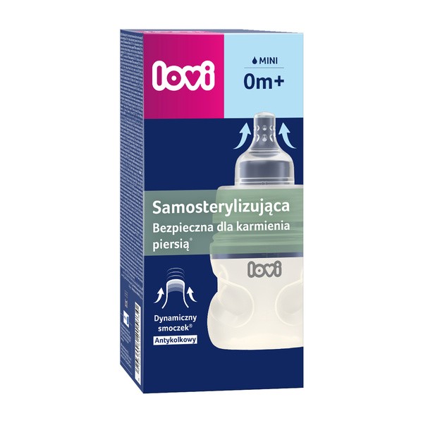 Lovi, butelka samosterylna, szerokootworowa, 150 ml