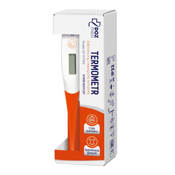 DOZ Med Termometr elektroniczny z elastyczną końcówką, 1 szt.