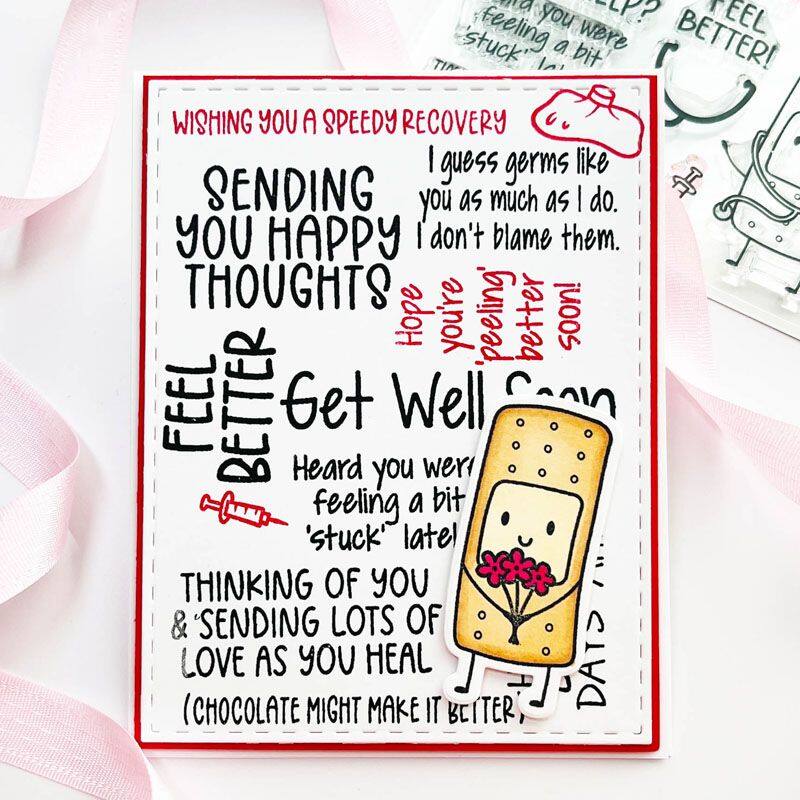 Words for Get Well Clear Stamp Set